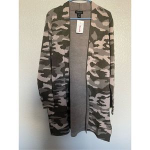 Rachel Zoe camo cardigan